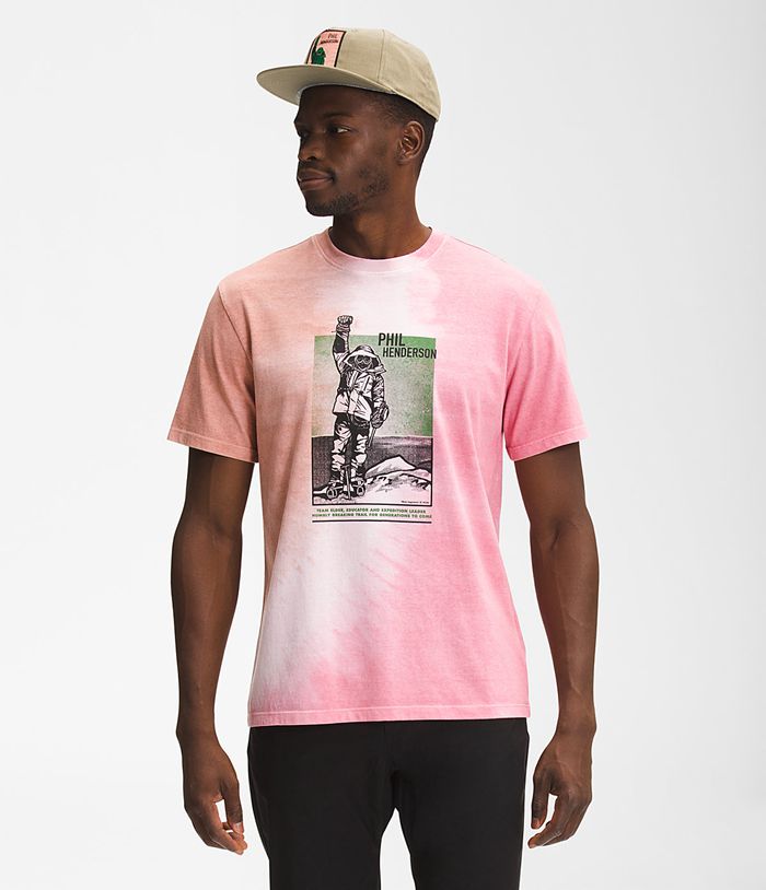 The North Face T-Shirts Ροζ Ανδρικα Κοντομανικα Bhm - Greece 2067KHYDV